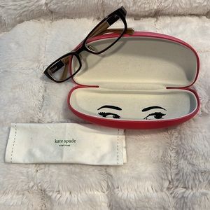 Kate Spade ♠️ Eye Glasses with Case and Lens Cloth